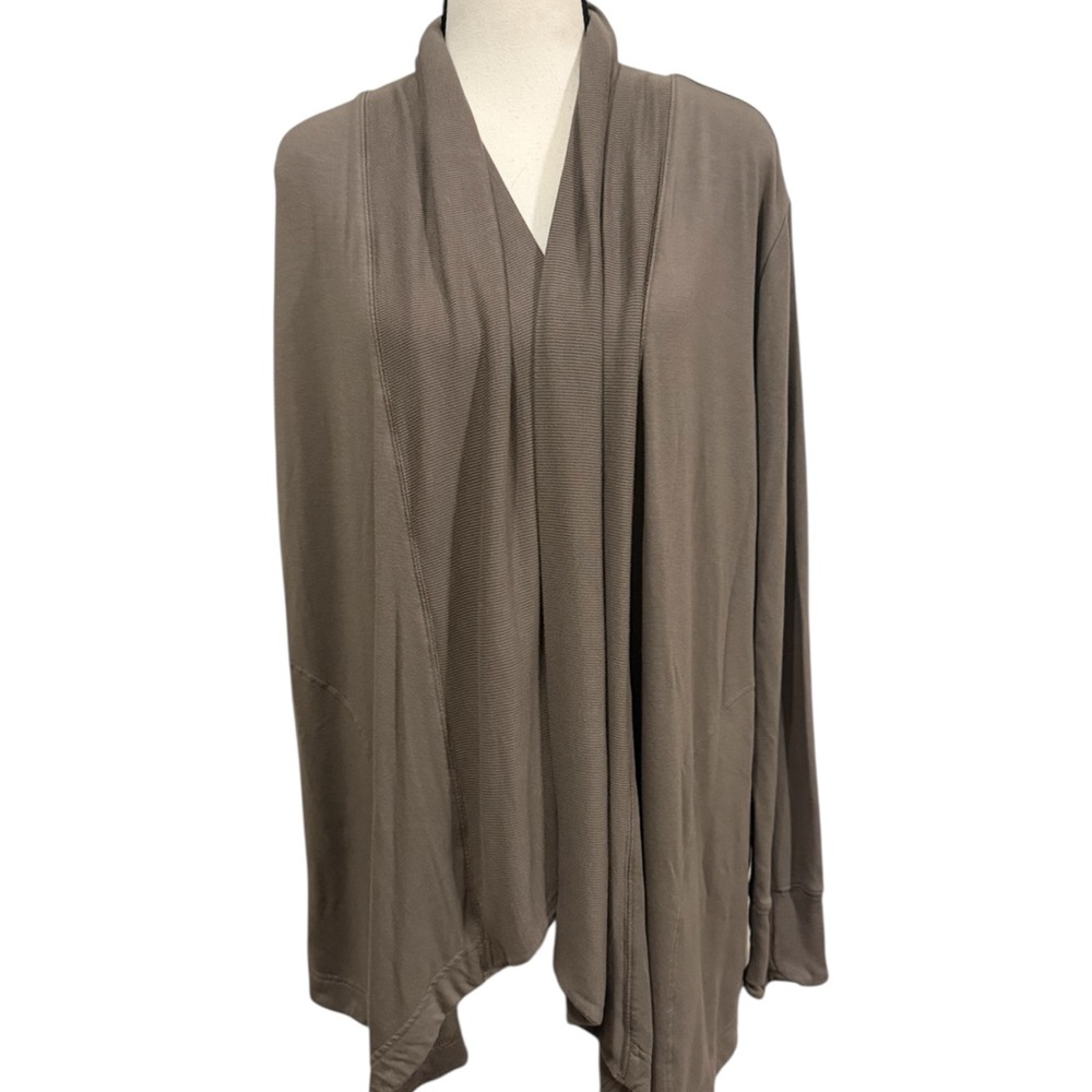 Athleta | Taupe open front cardigan